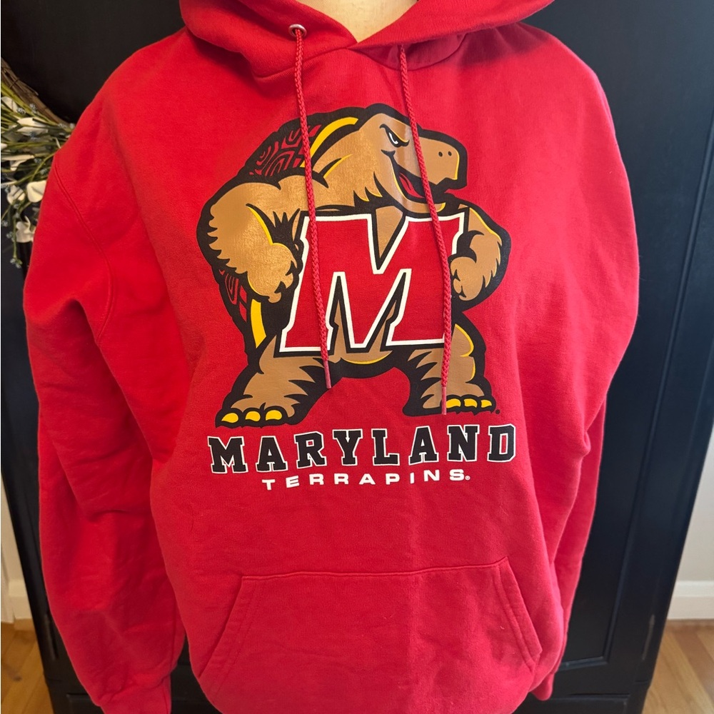 Champion Red Maryland Terrapins Sweater